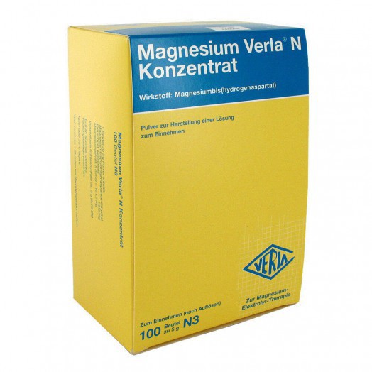 Magnesium Verla N Konzentrat Магний Верла концентрированный в порошках,100 шт