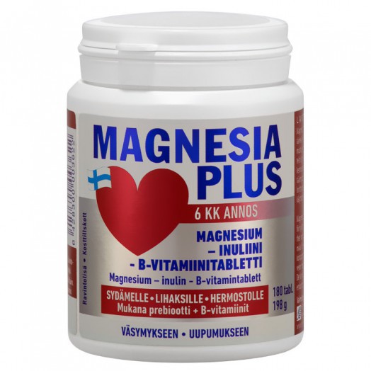 Magnesia Plus, Магнезия Плюс, магний и комплекс витаминов, 180 табл.