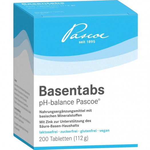 Basentabs pH Balance Pascoe Базентабс регулирование кислотно-щелочного баланса (PH)200 таб.