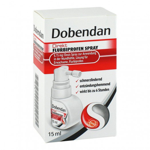 DOBENDAN Direkt Flurbiprofen Spray Добендан  флурбипрофен спрей 8,75 мг/доз