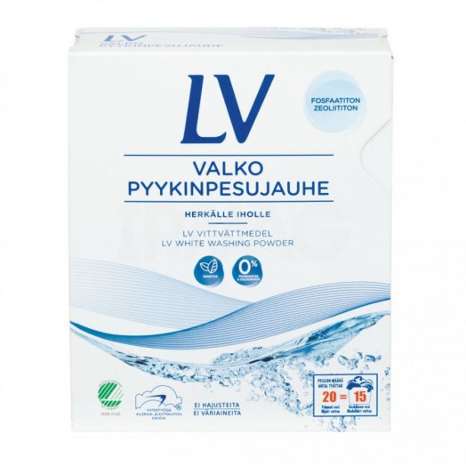 LV White laundry detergent concentrate порошок для стирки белого,750 гр