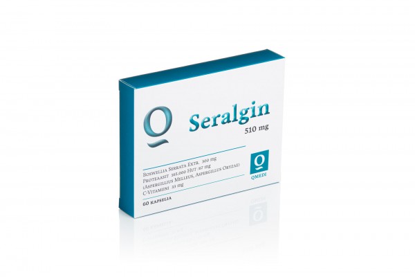 QMedi Seralgin 510 mg 60 kaps QMedi Сералгин (фермент протеаза)510 мг 60 капсул