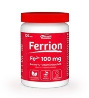 Ferrion 100 mg Rauta & C-vitamiini Феррион железо с витамином С,100 таб.