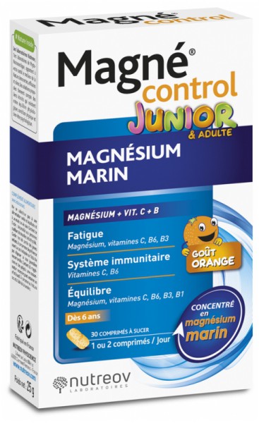 Нутреов Magnesium Control Junior & Adults Магний контроль для детей и взрослых, 30 жевательных таблеток