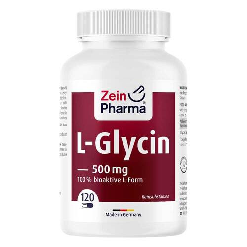 Glycin 500 mg in veg.HPMC Kapseln Zeinpharma 100-%-Глицин ,120 биоактивных капсул