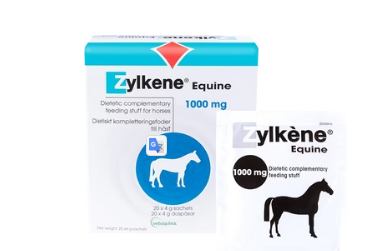 ZYLKENE Equine 1000 мг дозированный порошок для лошадей в стрессовых ситуациях,20*4