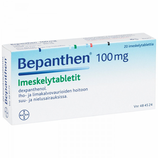 BEPANTHEN  IMESKELYTABLETTI Бепантен таблетки 100 мг,20 шт