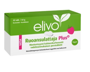 ELIVO Digestive Plus жевательные таблетки со вкусом малины