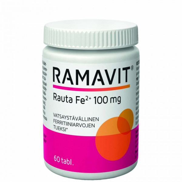 RAMAVIT RAUTA Рамавит железо 100 мг ,60 таб