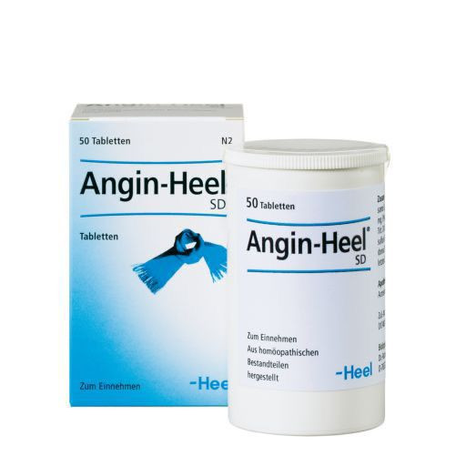 ANGIN HEEL SD TABLETTEN 50  гомеопатические таблетки от тонзиллита ,50 шт