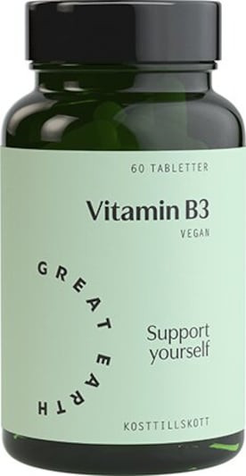Great Earth B3-vitamiini  витамин B3(ницацин),60 таблеток