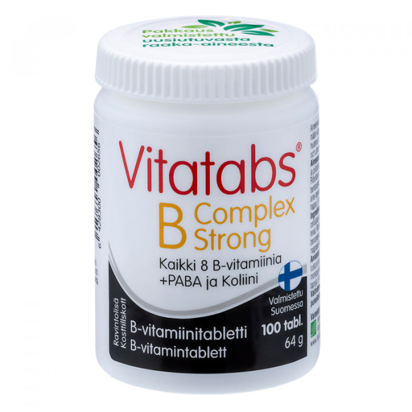 Vitatabs B-Complex Strong - Сильная таблетка витамина B 100 табл.