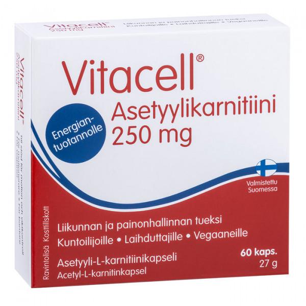 Vitacell Ацетилкарнитин 250 мг 60 капс