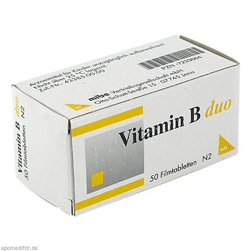 Vitamin B duo, Витамин B ДУО,  50 шт.