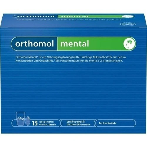 Orthomol Mental  Ортомол Ментал гранулы + капсулы 15 ежедневных порций