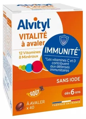 	 Alvityl Vitalité 40 Schlucktabletten 	 Алвитил Vitalité 40 таблеток