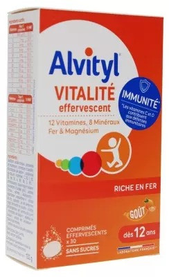 	 Alvityl Vitalität 30 Brausetabletten Алвитил Витальность 30 шипучих таблеток