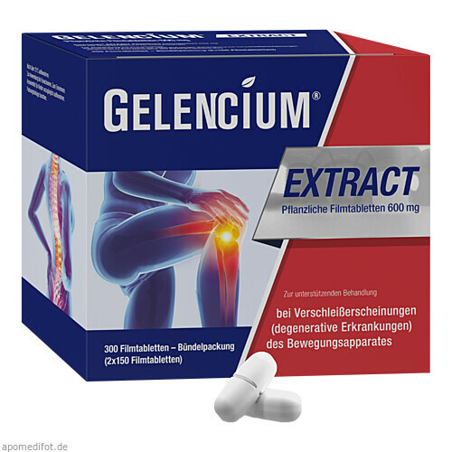 GELENCIUM EXTRACT bei Arthrose mit Teufelskralle,2x150 Stk. ЭКСТРАКТ ГЕЛЕНЦИЯ при остеоартрозе с когтем дьявола,2x150 Стк.