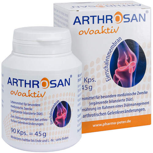 ARTHROSAN ovoaktiv Eierschalenmembran Kapseln,90 Stk. АРТРОЗАН овоактив Мембрана из яичной скорлупы Капсельн,90 шт.