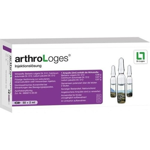 arthroLoges Injektionslösung,50x2 ml раствор для инъекций артроЛогес,50х2 мл