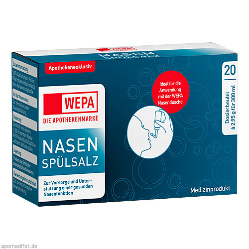 WEPA Nasenspülsalz,60x2,95 g WEPA соль для полоскания носа,60x2,95 г