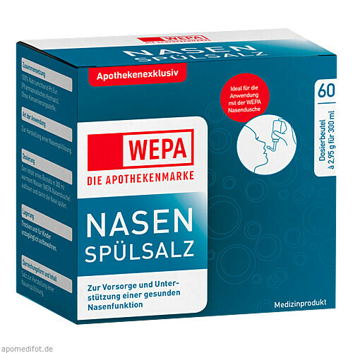 WEPA Nasenspülsalz,20x2,95 g WEPA соль для полоскания носа,20x2,95 г