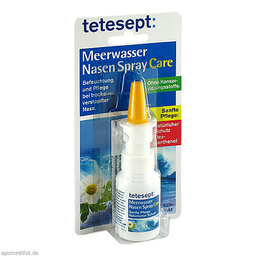 tetesept Meerwasser Nasen Spray care,20 ml Тетесепт спрей для ухода за носом с морской водой,20 мл