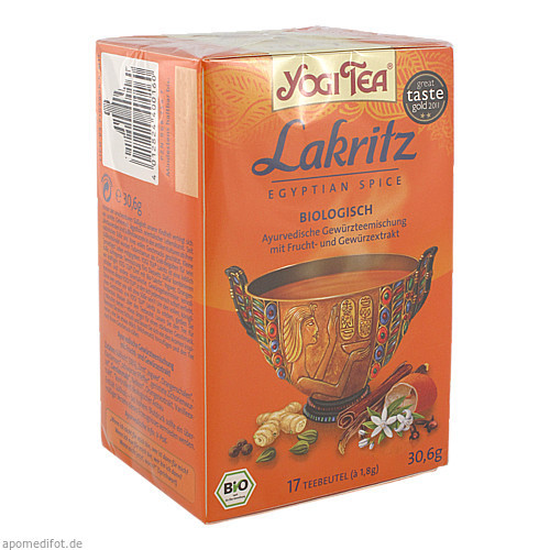 Yogi Tea Lakritz Bio,17x1,8 g Органический чай с лакрицей для йоги,17x1,8 г