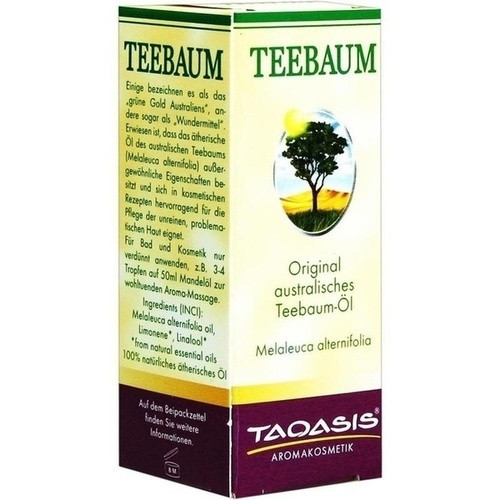 Teebaum-Öl im Umkarton,30 ml Масло чайного дерева во внешней упаковке.,30 мл