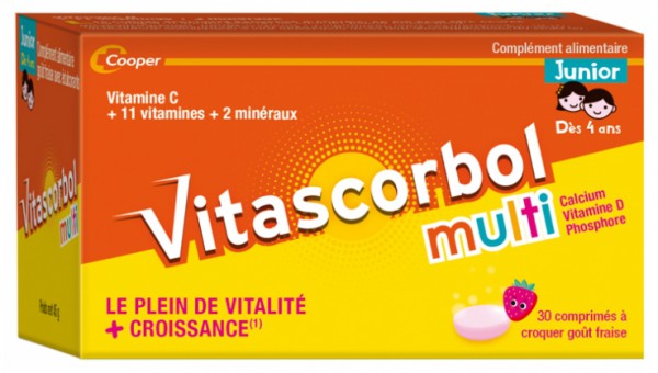 Vitascorbol Multi Junior Витаскорбол  Мульти Юниор 30 жевательных таблеток