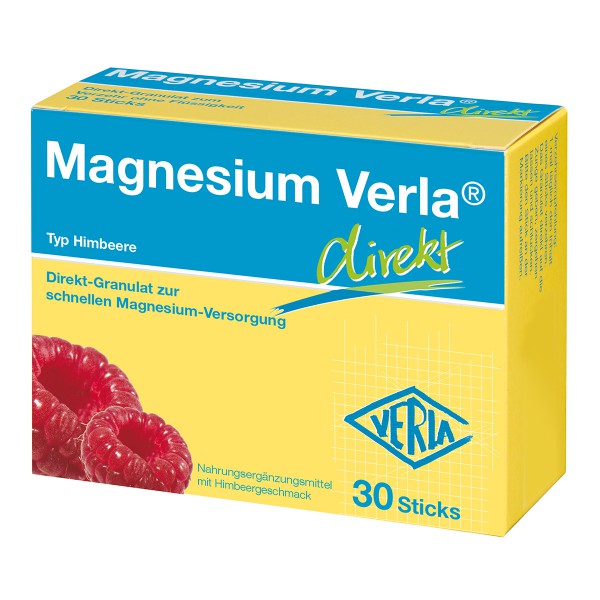 Magnesium Verla Direkt Granulat Himbeere Магний гранулы малинового вкуса,30 шт