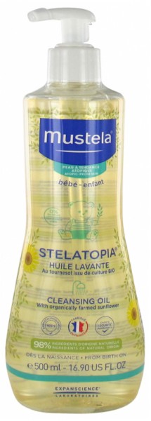 Mustela Stelatopia Atopic Skin Cleansing Oil  Мустела для атопичной кожи
