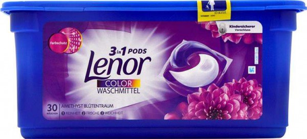 Lenor pods 3in1 Uniwersal Aprilfris 30s Капсулы Ленор 3 в одном ,30 шт