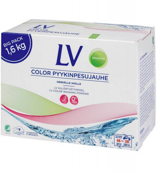 LV Color washing powder concentrate Концентрированный гипоаллергенный стиральный порошок 1.6 кг